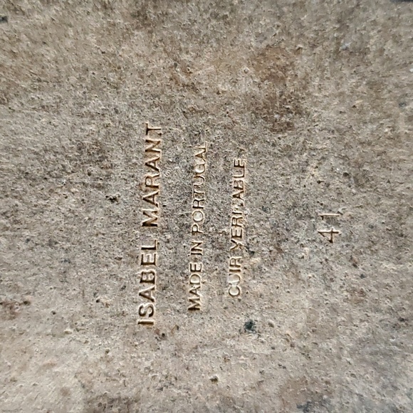 Isabel Marant Silver Metallic Sandals Size 41 or US 10 - Picture 5 of 7